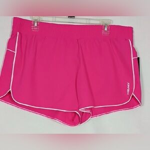 HEAD Women's Pink Athletic Shorts Running & Jogging, Gym & Training NWT Large